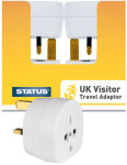 (image for) STATUS UK VISITOR ADAPTOR - WHITE
