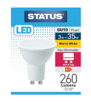 (image for) STATUS LED GU10 PEARL WARM WHITE 3W=35W