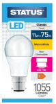(image for) STATUS LED B22/BC CLASSIC PEARL WARM WHITE - 11W=75W
