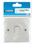 (image for) STATUS 1GANG 2 WAY LIGHT SWITCH - 10AMP