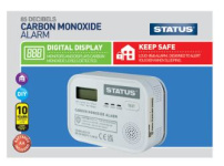 (image for) STATUS CARBON MONOXIDE ALARM - 3XAA - WHITE