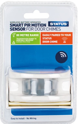 (image for) STATUS SMART PIR MOTION SENSOR FOR DOOR CHIMES - 80M RANGE