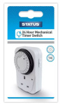 (image for) STATUS 24-HOUR MECHANICAL TIMER SWITCH - PLUG-IN - WHITE - 13AMP