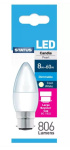 (image for) STATUS LED BC/B22 CANDLE PEARL COOL WHITE - 8W=60W
