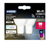 (image for) STATUS SMART COLOUR CHANGING TEMPERATURE WI-FI LED - GU10 - 2 PACK