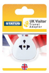 (image for) STATUS UK VISITOR TRAVEL ADAPTOR - WHITE