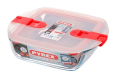 (image for) PYREX C&H GLASS CONT+LID SQUAR