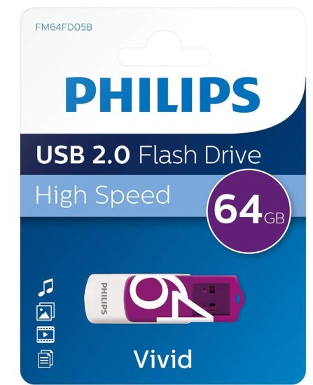 (image for) PHILIPS USB2.0 64GB HS VIVID