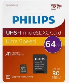 (image for) PHILIPS UHS-I SDXC CARD ULTRA SPEED - 64GB