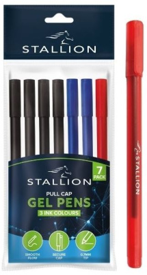 (image for) Swift Pullcap Gel Pens Assorted - 6S