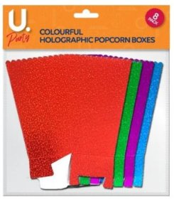 (image for) Holographic Popcorn Box Assorted - 8S
