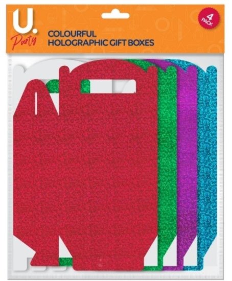 (image for) Holographic Gift Box Colourful - STD