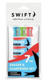 (image for) Swift Eraser & Sharpener Set - 7S