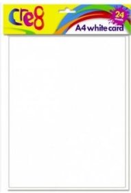 (image for) CRE8 White Card 24 sheets - A4