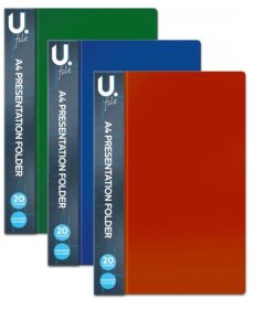 (image for) U. A4 Presentation Folder Black - STD