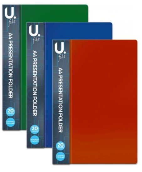 (image for) U. A4 Presentation Folder Black - STD