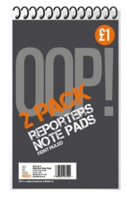 (image for) Oop Reporters Notepad 2S - 8""X5""