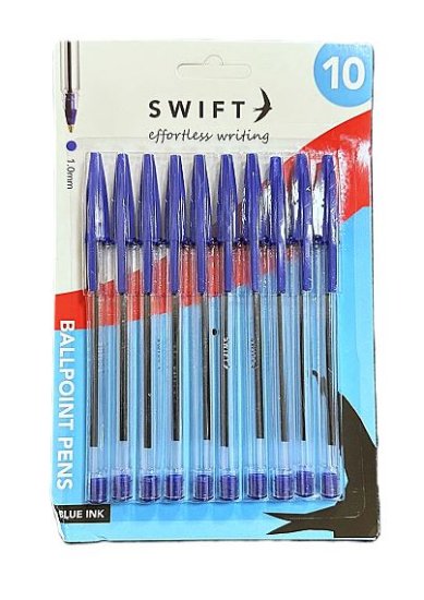 (image for) SWIFT BALL PEN BLUE PULLCAP - 10S