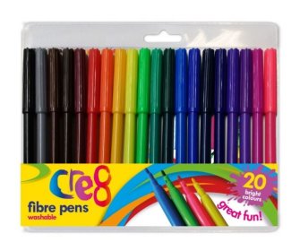 (image for) CRE8 Fibre Colour Pens - 18S