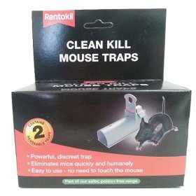 (image for) RENTOKIL CLEAN KILL MOUSE TRAPS - 2S