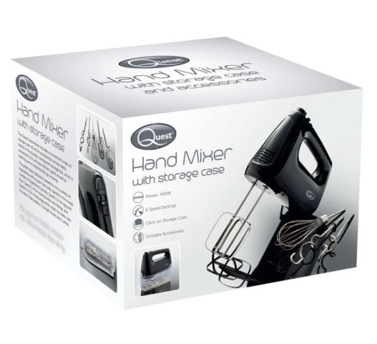 (image for) QUEST ELECTRIC HAND MIXER 6 SPEED - 400W