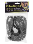 (image for) BENROSS CABLE TIDY KIT BLACK - 2M