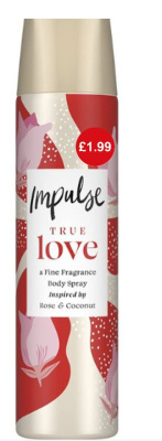 (image for) IMPULSE BODY SPRAY TRUELOVE PM1.99 - 150ML