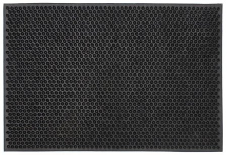 (image for) JVL BLACK RUBBER CONDOR MAT