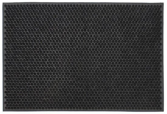 (image for) JVL BLACK RUBBER CONDOR MAT