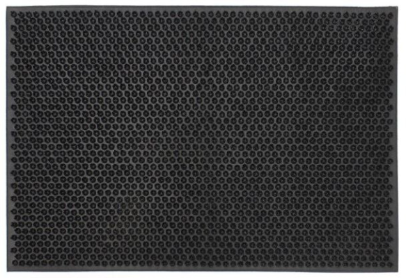 (image for) JVL BLACK RUBBER CONDOR MAT