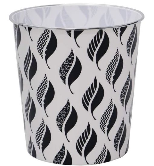 (image for) JVL WASTE PAPER BIN PLAST LEAV