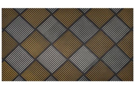 (image for) JVL PLATINA SCRAPER MAT SIL/GO