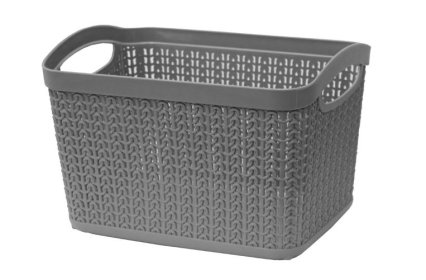 (image for) JVL STORAGE BASKET RECT GREY