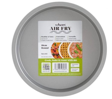(image for) WHAM AIR FRY ROUND TIN 2S
