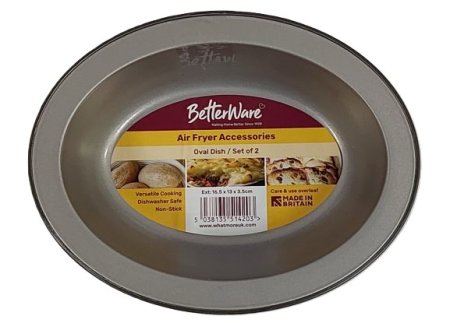 (image for) BETTER/W AIR FRY OVAL DISH 2S