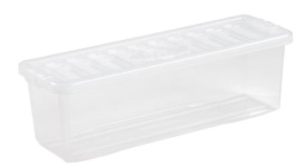 (image for) CRYSTAL STORAGE CD BOX+LID CLR