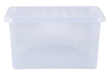 (image for) CRYSTAL STORAGE BOX+LID CLEAR