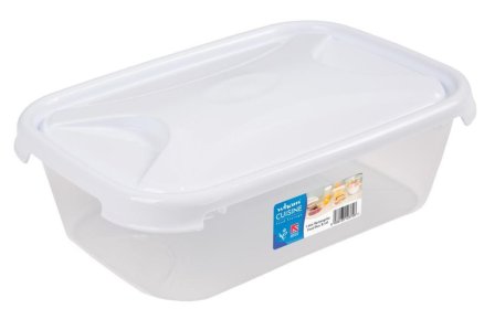 (image for) CLEAR RECT FOOD BOX+LID CLEAR