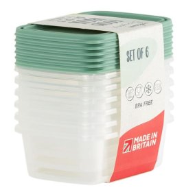 (image for) WHAM RECT FOOD BOX+LID BLUE 6S