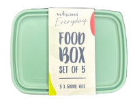 (image for) WHAM RECT FOOD BOX+LID BLUE 5S