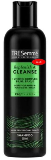 (image for) TRESEMME SHAMPOO REPLENISH & CLEANSE 300ML -300ML