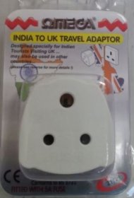 (image for) OME TRAVEL ADAPTOR IND->UK