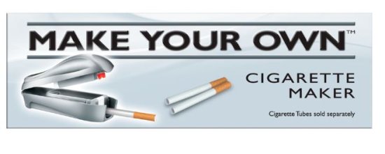 (image for) MAKE YOUR OWN CIGS MACHINE