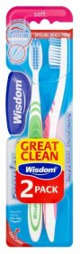 (image for) Wisdom Regular Plus Soft Toothbrush Twin Pack