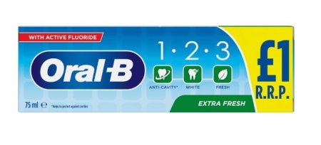 (image for) ORAL B PASTE 1-2-3 EXTRA FRESH PM1 - 75ML