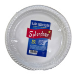 (image for) SPLENDORE WHITE PLASTIC DINNER PLATES 10X50 - 50S - 10""/26CM