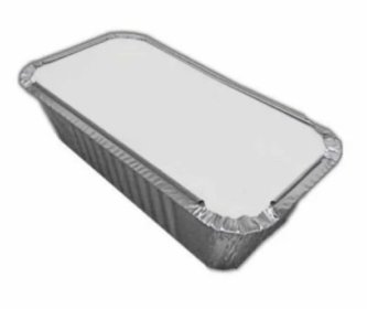 (image for) EXQUZIT 1 1/2 PORTION FOIL CONTAINER WITH LIDS 195X105X46MM -5S NO:6A