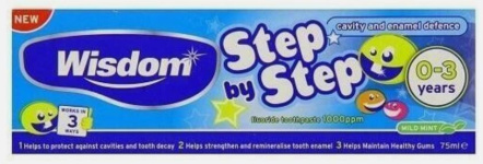 (image for) WISDOM STEP BY STEP 0-3YEARS TOOTHPASTE 75ML