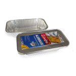 (image for) SPLENDORE FOIL LOAF PANS CONTAINER WITH LIDS 2S - 5LB/ 1/3 SIZE