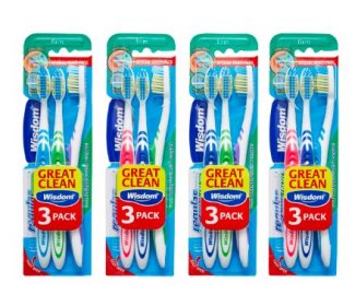 (image for) WISDOM REGULAR FRESH TOOTHBRUSH FIRM TRIPLE PACK